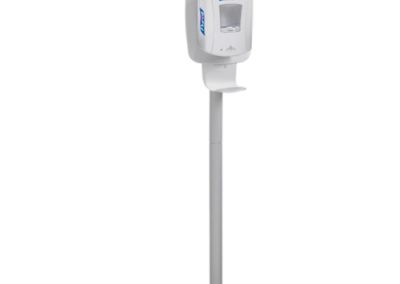 PURELL 2424-DS Floor Stand for TFX Touch Free Instant Hand Sanitizing Dispenser, Light Gray