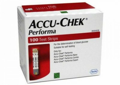 Accu Chek PERFORMA 100 Diabetes Glucose Test Strips